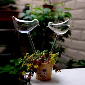 Bird-Shaped Self-Watering Plant Globes Set