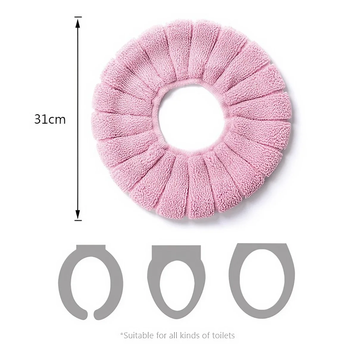 Cozy 31cm Universal Toilet Seat Cover in Pastel 6 Cozy 31cm Universal Toilet Seat Cover in Pastel - Image 6