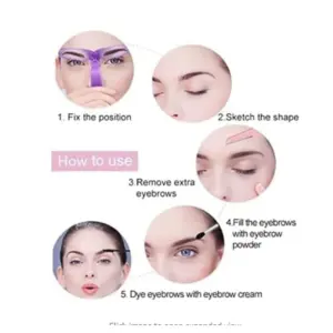 Pink Eyebrow Templates Set for Precise Shaping 9 Sdf9356b5b60942808e529a49443fa10fh
