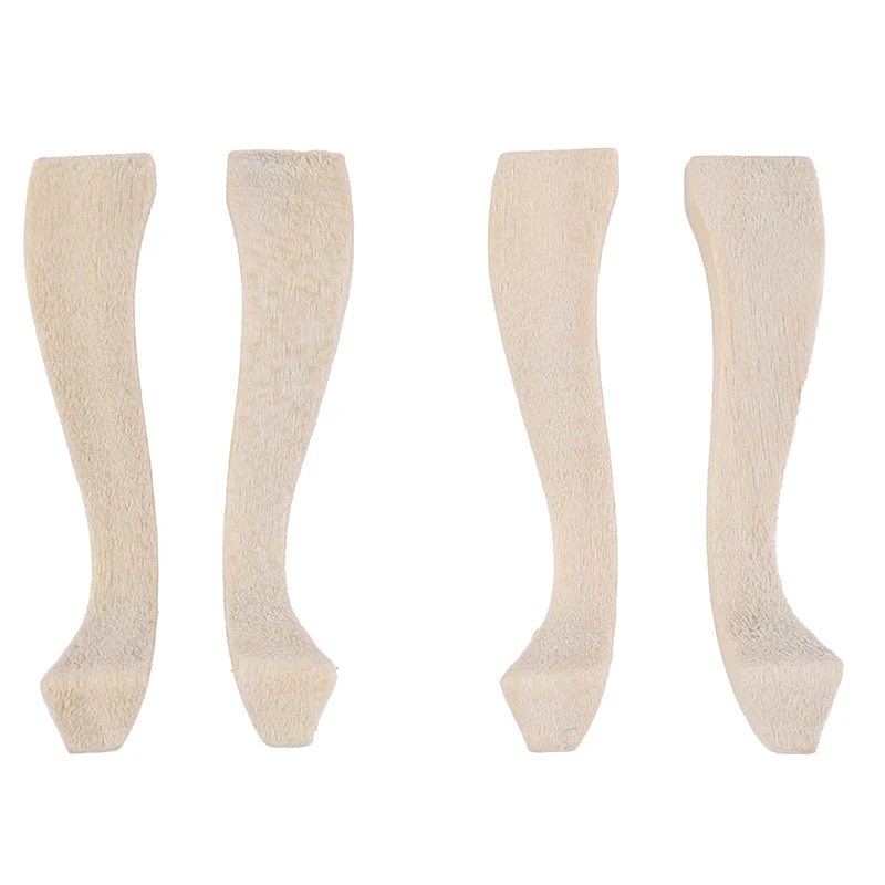 Miniature Wooden Dollhouse Cabinet Legs Set 2 Miniature Wooden Dollhouse Cabinet Legs Set - Image 2