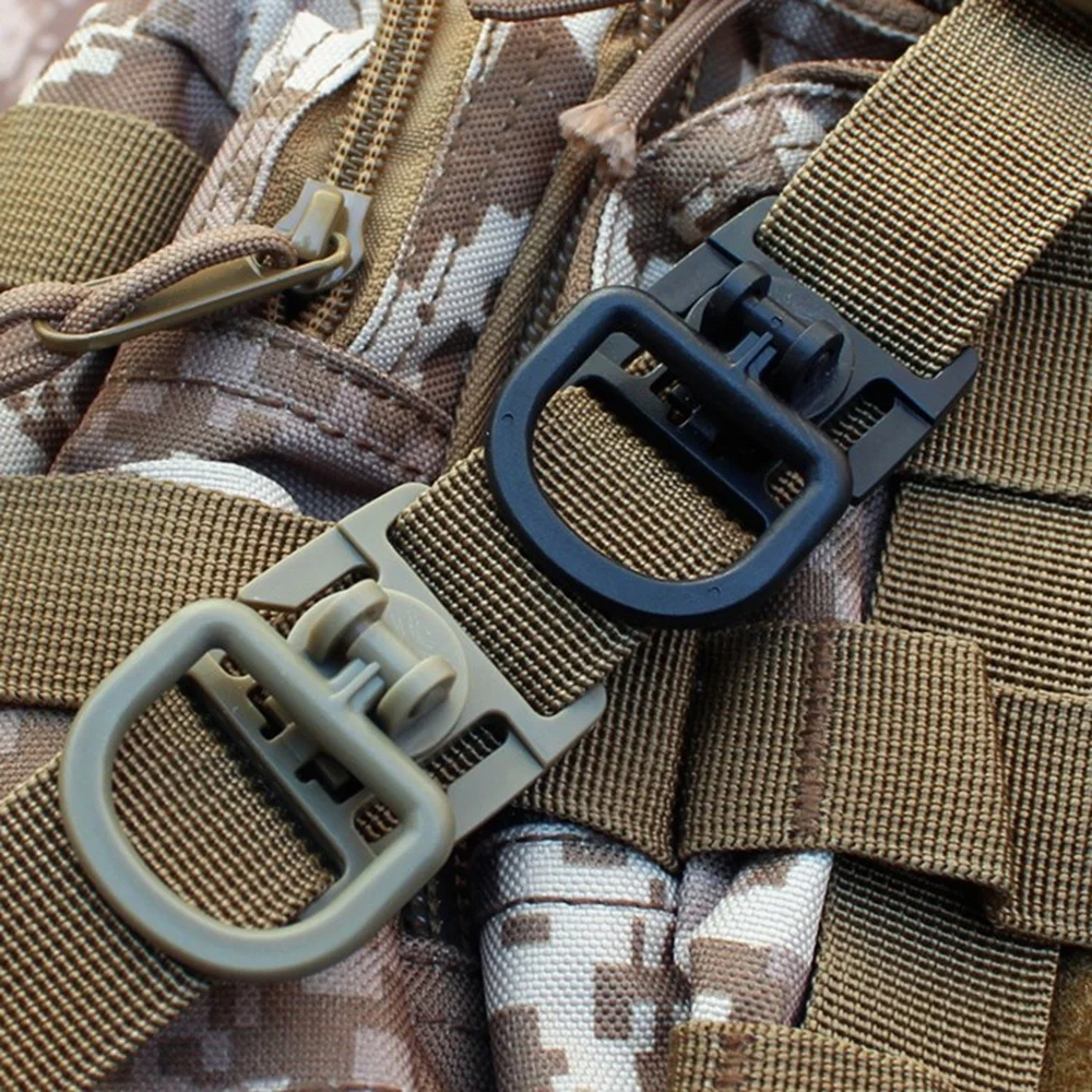 360-Degree Rotating MOLLE D-Ring Clips 2 360-Degree Rotating MOLLE D-Ring Clips - Image 2