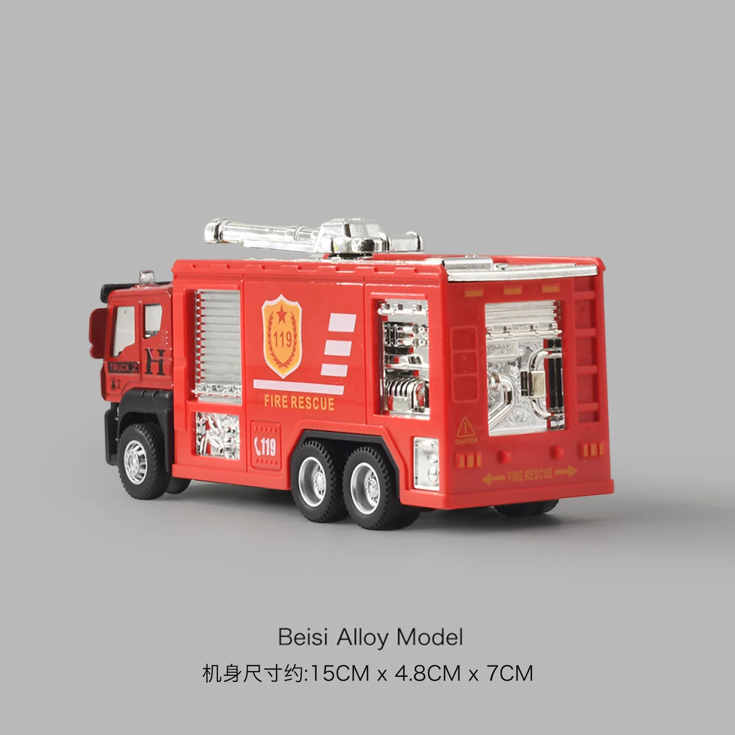 Alloy Fire Truck Toy for Kids and Collectors 7 Alloy Fire Truck Toy for Kids and Collectors - Image 7