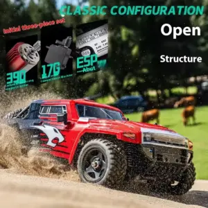 Green and Red Off-Road RC Truck 1:12 Scale 10 Se0a6f99448b046738e40fb2c91f6eceab