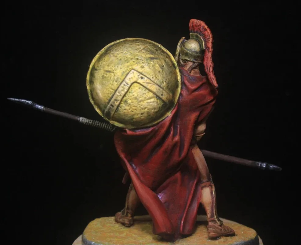 Spartan King Leonidas Tin Figurine 60mm 2 Spartan King Leonidas Tin Figurine 60mm - Image 2