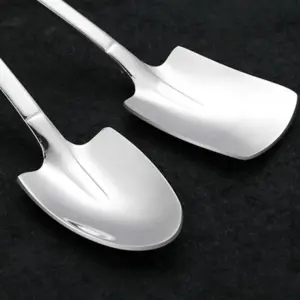 Elegant Stainless Steel Coffee Spoon in Silver 14 Se1ddc11177394c9e877cd452aa17660fC