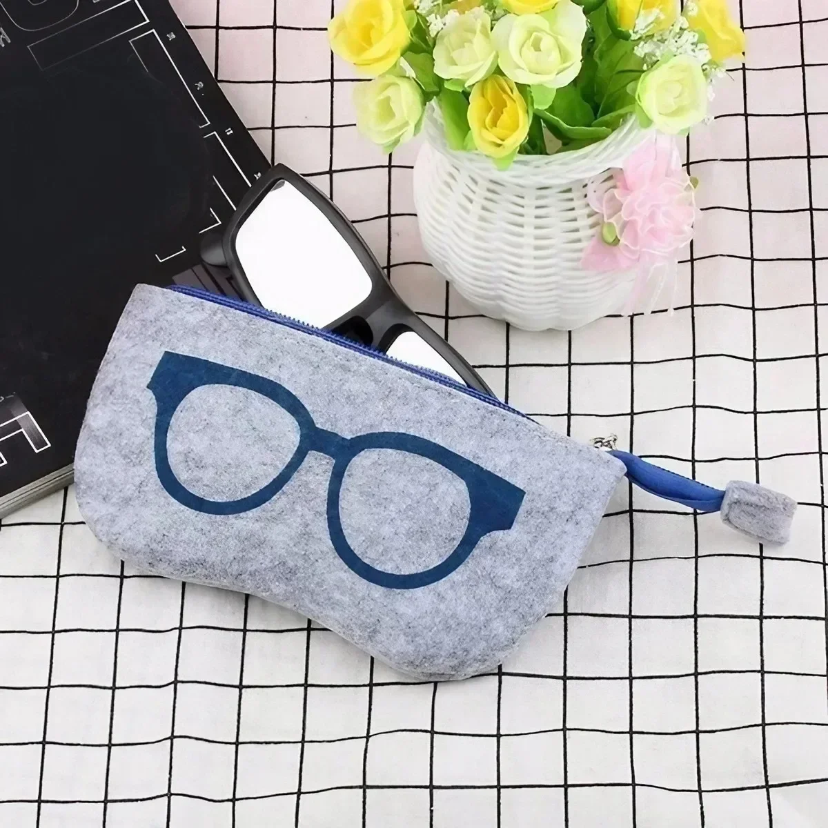 Vibrant Wool Felt Sunglasses Case 18.5cm 6 Vibrant Wool Felt Sunglasses Case 18.5cm - Image 6