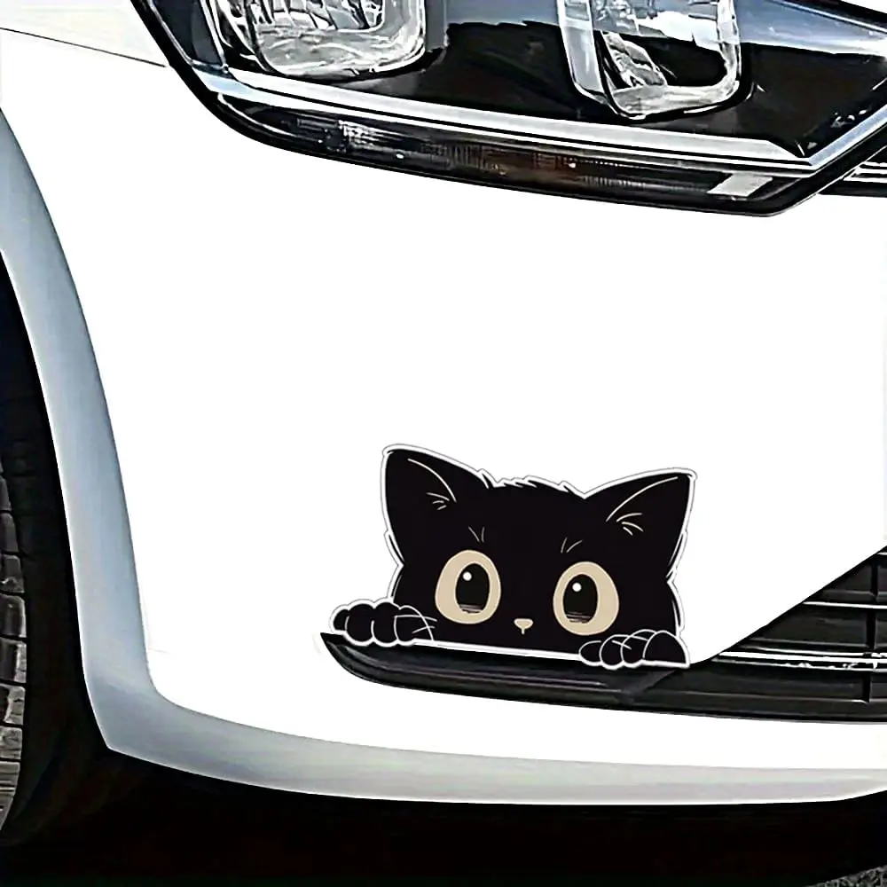 Cute Stealing Cat Car Sticker Vinyl Decal 3 Cute Stealing Cat Car Sticker Vinyl Decal - Image 3