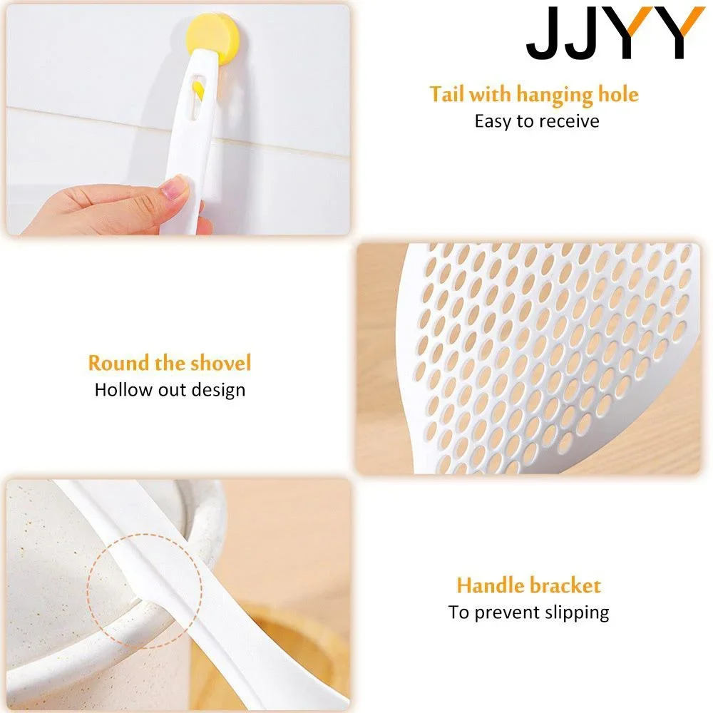 Stylish 35x14cm Handheld Strainer in Orange & White 4 Stylish 35x14cm Handheld Strainer in Orange & White - Image 4