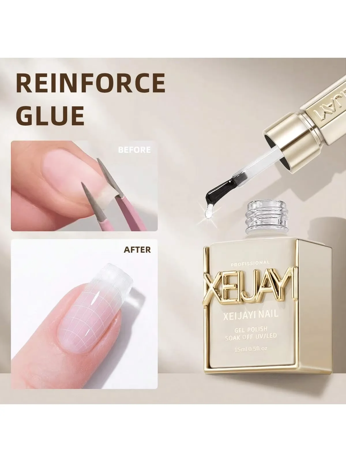 15ml Clear Builder Gel for Nails from XEIJAYI 1 15ml Clear Builder Gel for Nails from XEIJAYI