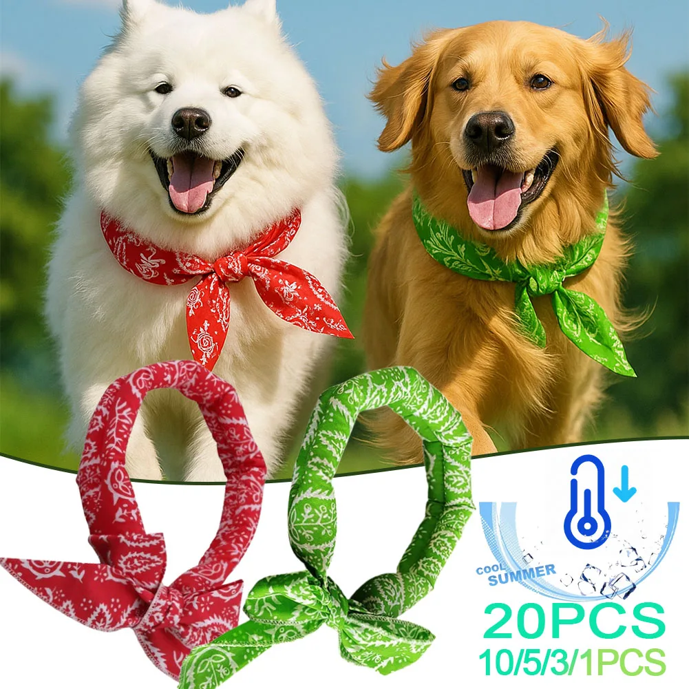 Vibrant Pet Cooling Scarf for Summer 1 Vibrant Pet Cooling Scarf for Summer