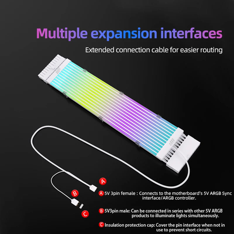 MetalFISH ARGB Extension Cable for PC Lighting 3 MetalFISH ARGB Extension Cable for PC Lighting - Image 3