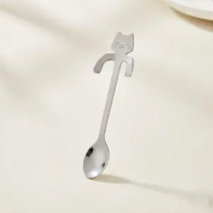 Stainless Steel Cat Coffee Spoon 17 Se453f90608524a6692ecade0baa50eb1O