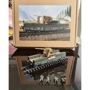 1/72 WWII German 88MM Flak Model with Flatbed 11 Se45a20ced3d74a8f84ccd6bd604e98fam