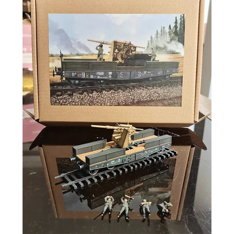 1/72 WWII German 88MM Flak Model with Flatbed 6 1/72 WWII German 88MM Flak Model with Flatbed - Image 6