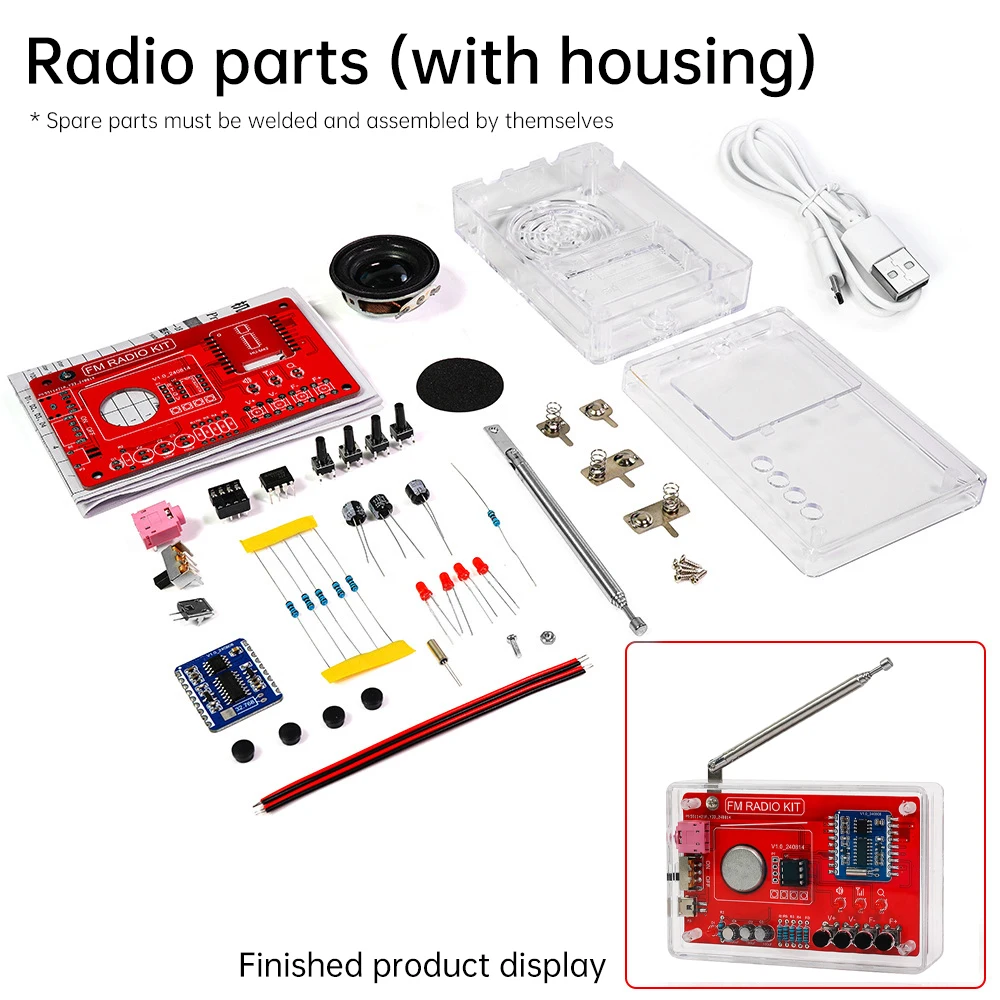 RDA5807 FM Radio DIY Kit for Enthusiasts 8 RDA5807 FM Radio DIY Kit for Enthusiasts - Image 8