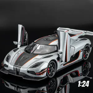 Silver 1:24 Scale Supercar Model by Maisto