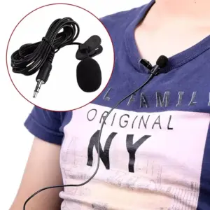Portable Lavalier Microphone with Multiple Connectors 15 Se54182c7c5da4aa3b0460c33b9ecee21p