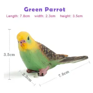 Colorful Miniature Parrot Figurine for Decor 12 Se55b8031961b45cf8634c6423e902dfd1