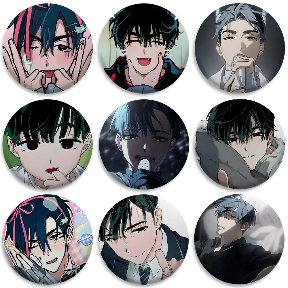 Vibrant Anime Boy Badge 32mm-75mm 1 Vibrant Anime Boy Badge 32mm-75mm