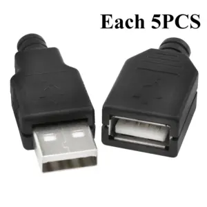 Set of 10 USB Type A Connectors for Custom Builds 15 Se59ae6995f9944e88872923739901622W