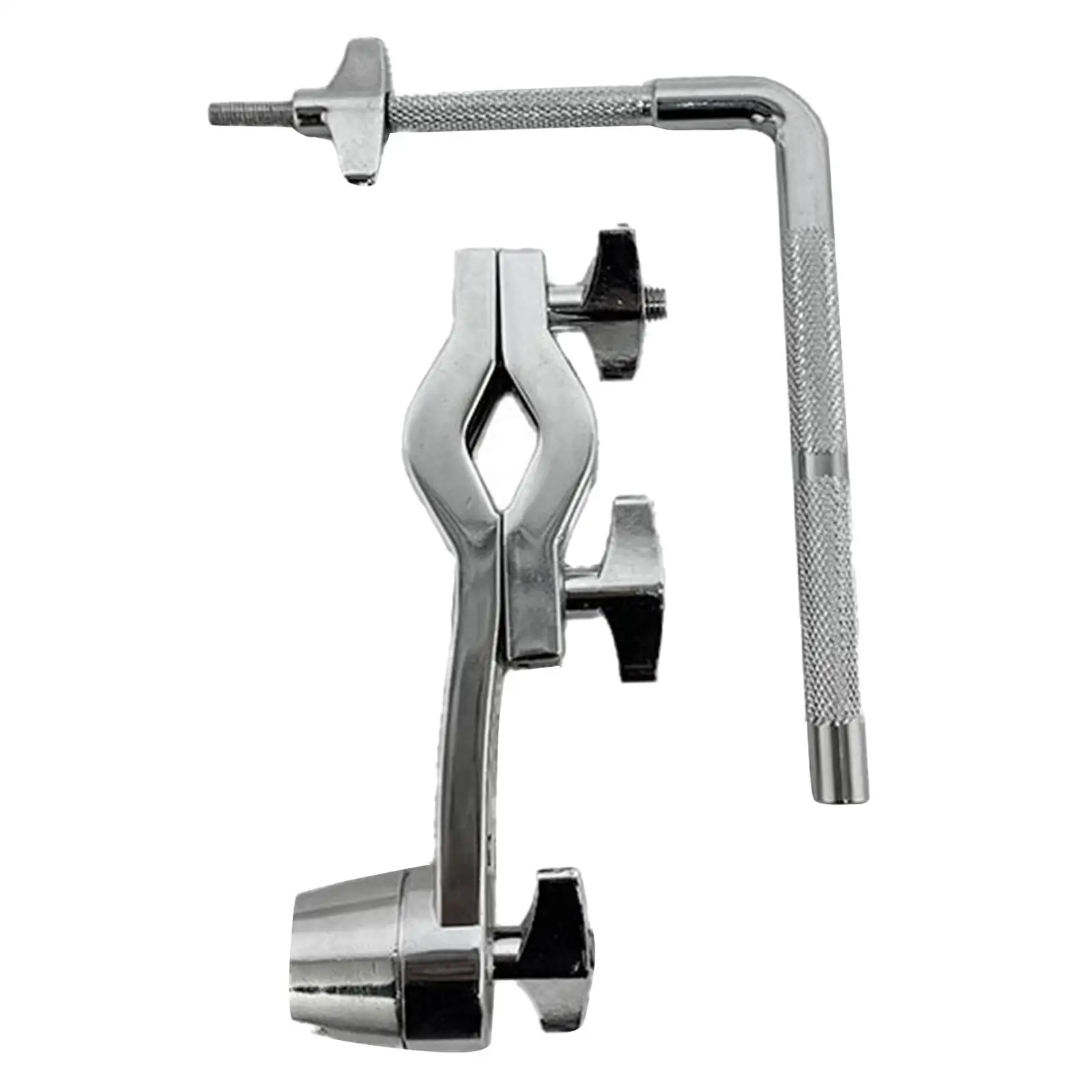 Silver Cymbal Stand Extension Clamp for Drummers 3 Silver Cymbal Stand Extension Clamp for Drummers - Image 3