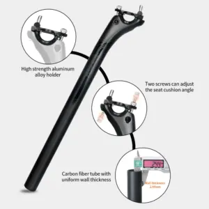 Carbon Bike Seatpost 27.2/30.8/31.6mm 350/400mm 12 Se5b0e40b1e3340a1bfb096fa9060e5945