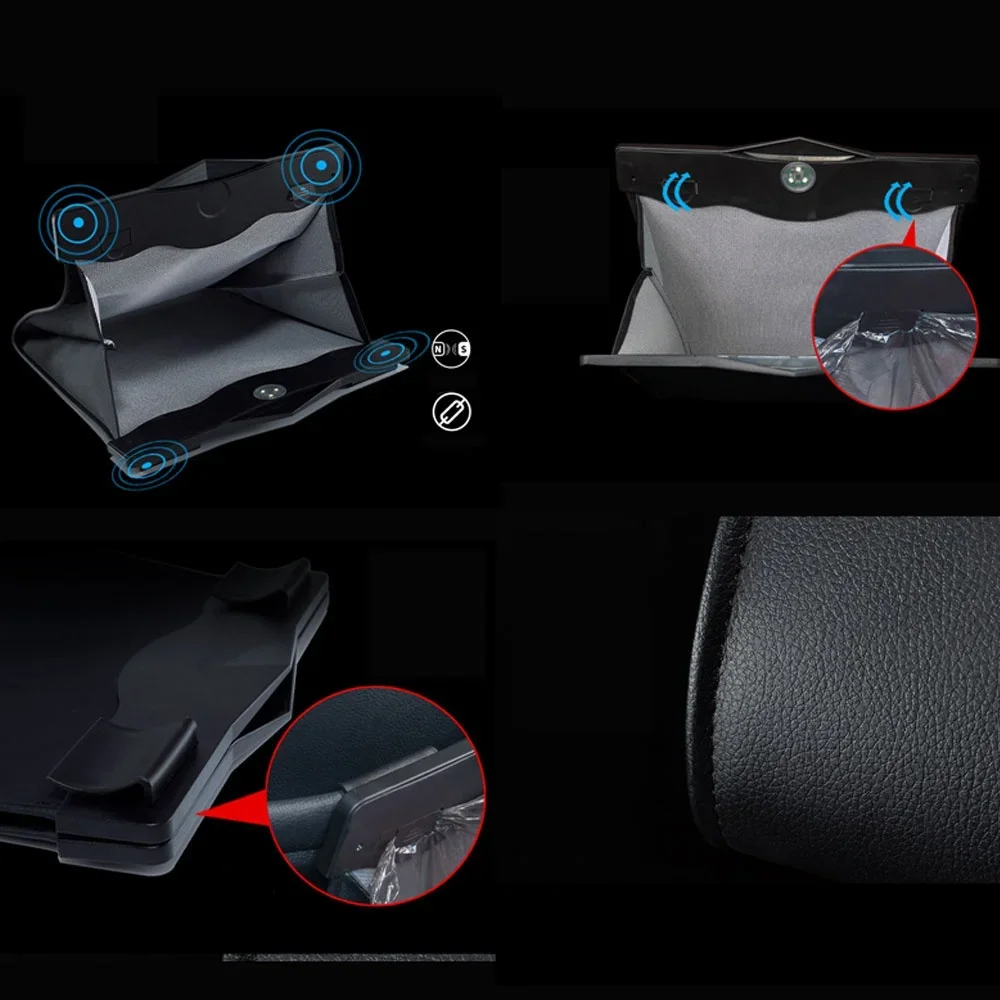 Waterproof LED Car Trash Can with Magnetic Closure 5 Waterproof LED Car Trash Can with Magnetic Closure - Image 5