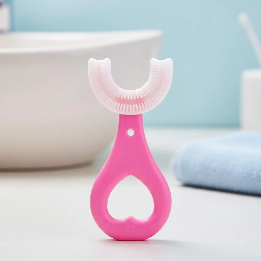 Children's U-Shaped Silicone Toothbrush for Kids 9 Children's U-Shaped Silicone Toothbrush for Kids - Image 9