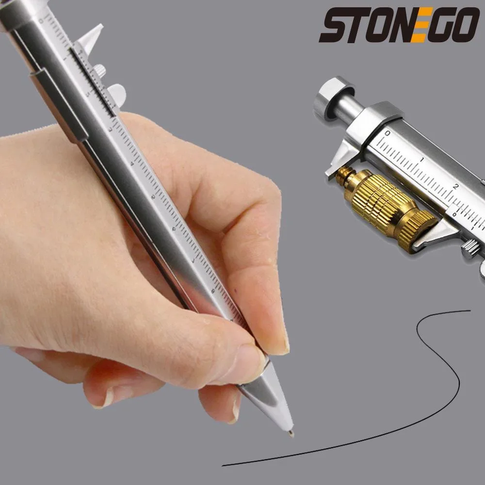Multifunctional 15cm Silver ABS Caliper Pen 2 Multifunctional 15cm Silver ABS Caliper Pen - Image 2