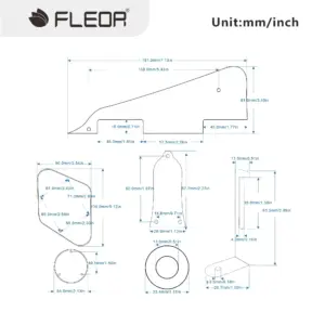 Cream Pickguard Set for LP Guitars 7 Se63e199b0a5f47f9bb9dbc81a8867723W 1