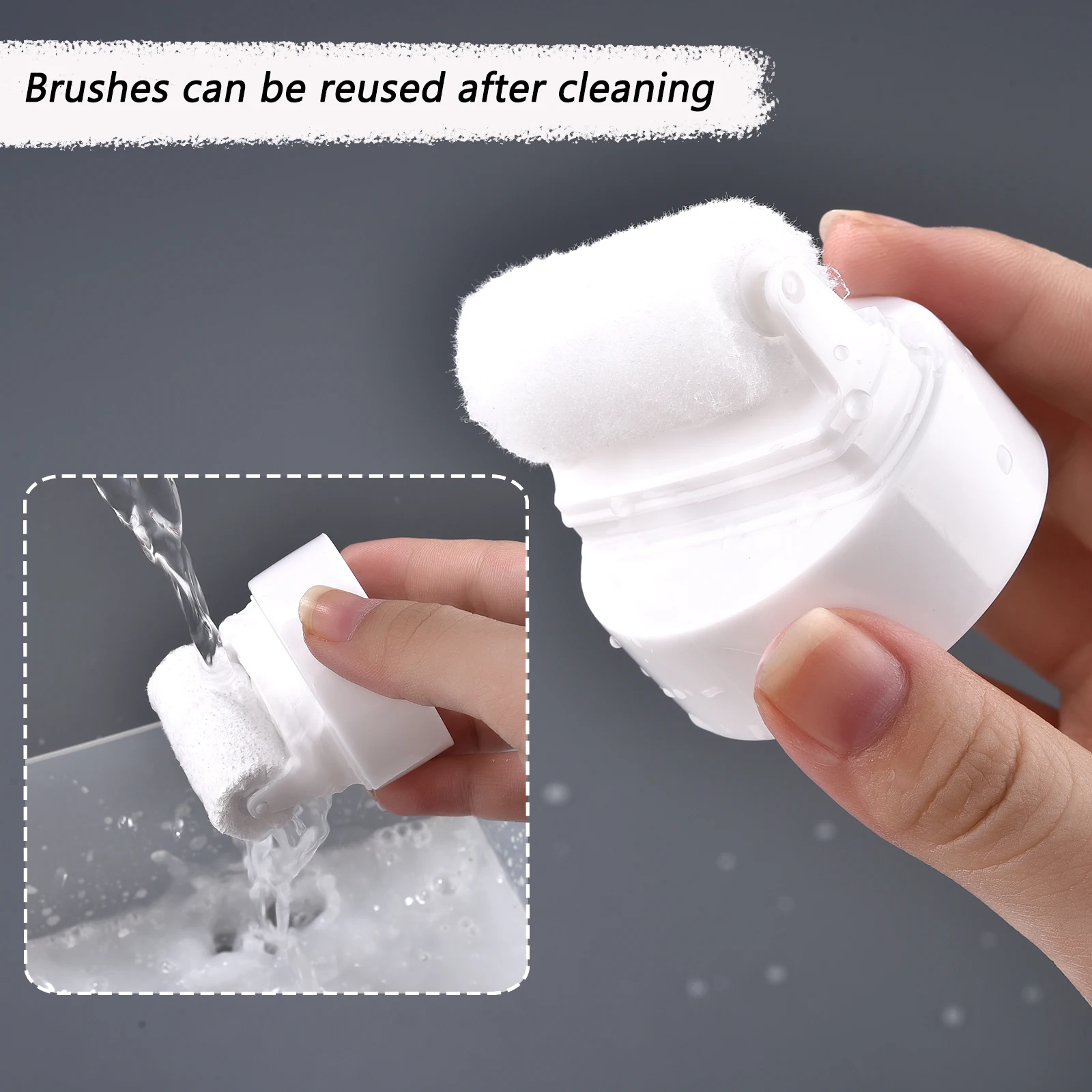 Small Wall Paint Roller Brush Set for Precise Touch-Ups 4 Small Wall Paint Roller Brush Set for Precise Touch-Ups - Image 4