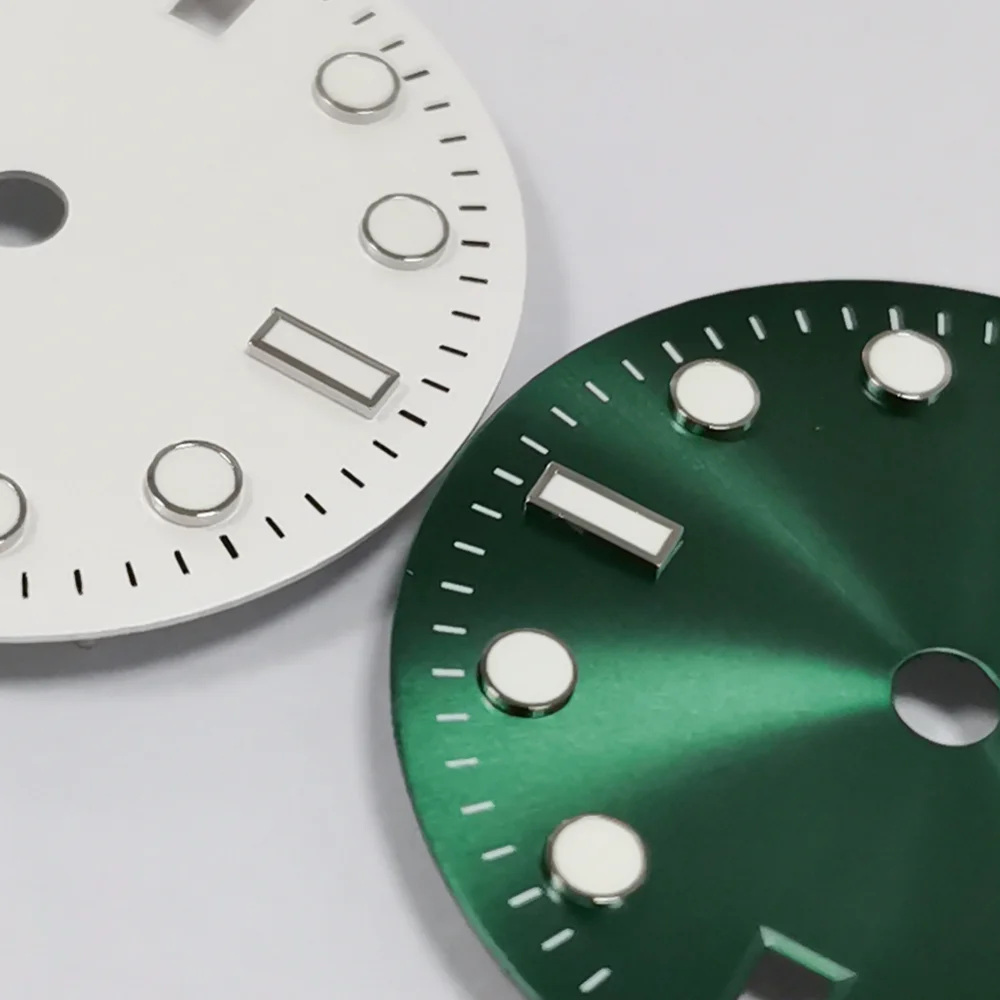 29mm Stainless Steel Green Watch Dial for NH34 5 29mm Stainless Steel Green Watch Dial for NH34 - Image 5