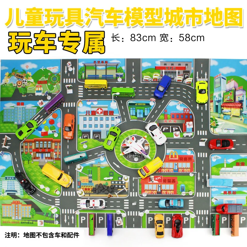 Vibrant Children's Urban Parking Map 83x57cm 3 Vibrant Children's Urban Parking Map 83x57cm - Image 3