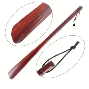 Wooden Long Shoehorn 54cm with Leather Rope 17 Se7184e02ae644ca2ac3733a9e86722bdI