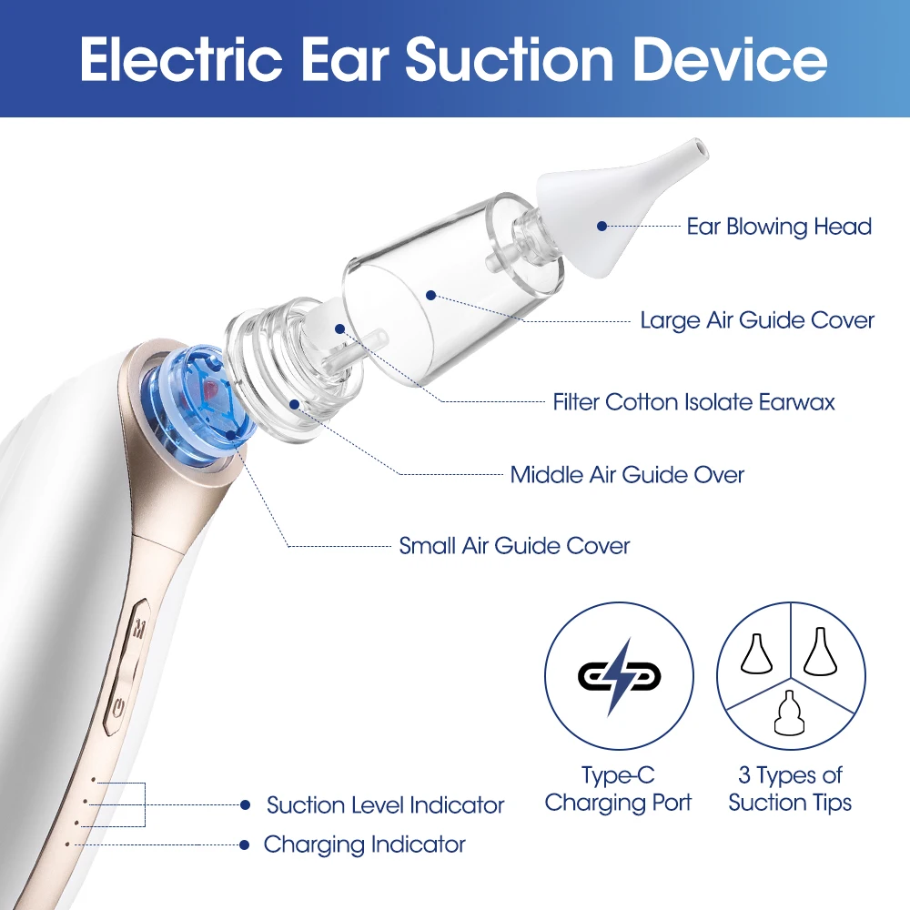 Wireless White Ear Cleaner with Adjustable Suction 6 Wireless White Ear Cleaner with Adjustable Suction - Image 6