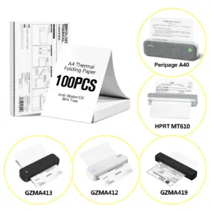 A4 Thermal Folding Paper for Portable Printers 10 Se78f6fae935d4513880407b4a380ca6et