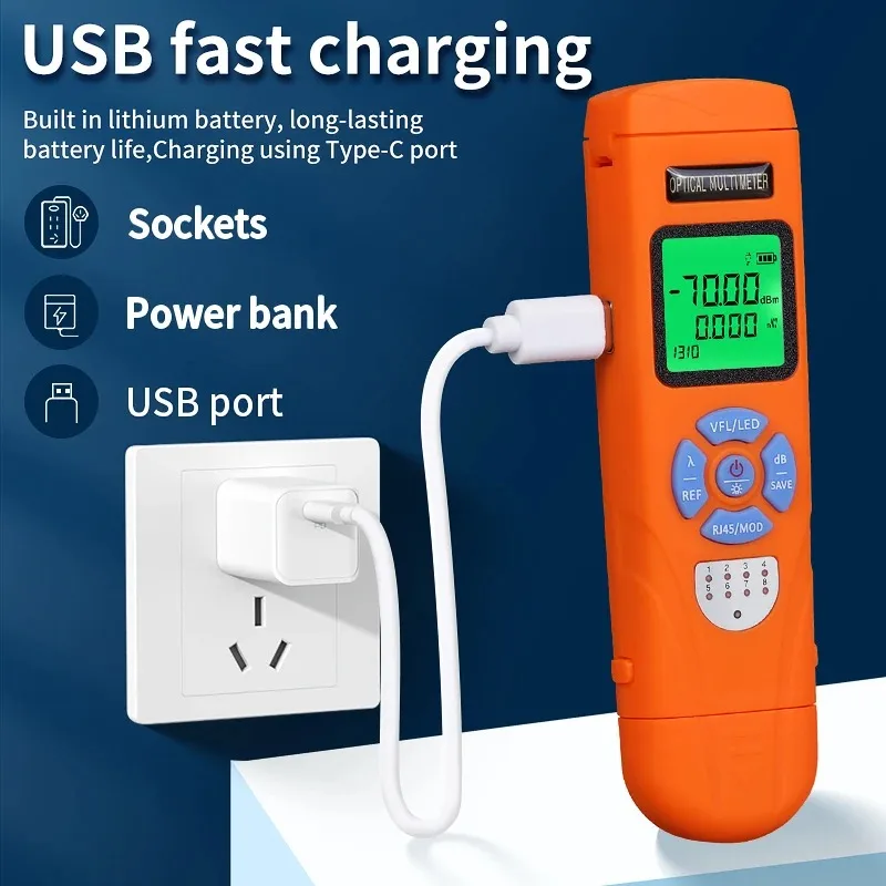 Rechargeable Mini Optical Power Meter AUA-C50/AUA-C70 6 Rechargeable Mini Optical Power Meter AUA-C50/AUA-C70 - Image 6