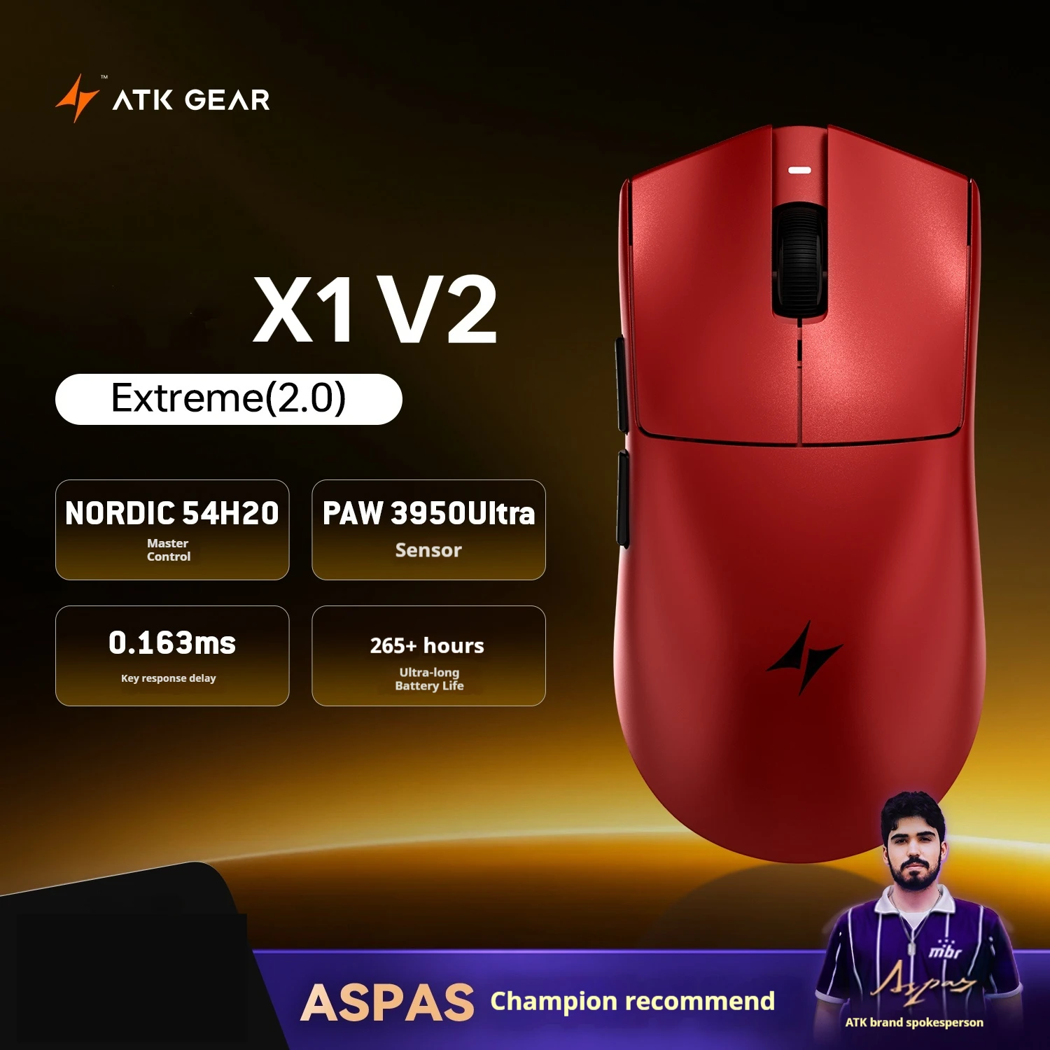 ATK X1 V2 Wireless Gaming Mouse 8 ATK X1 V2 Wireless Gaming Mouse - Image 8