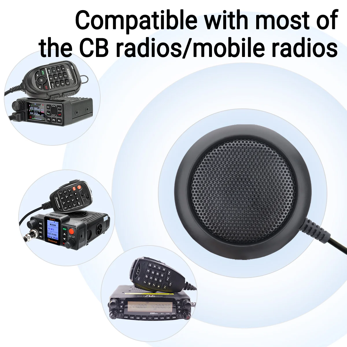 ABBREE KES-4 External Radio Speaker for CB and Mobile Radios 4 ABBREE KES-4 External Radio Speaker for CB and Mobile Radios - Image 4