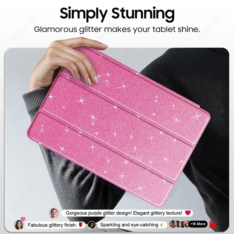 Pink Glitter Samsung Tablet Case for 11-Inch Models 6 Pink Glitter Samsung Tablet Case for 11-Inch Models - Image 6