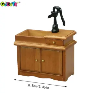 Miniature Resin Bathroom Sink Cupboard for Dollhouses 15 Se825d91e5061482f8fae9352dd08c3faA