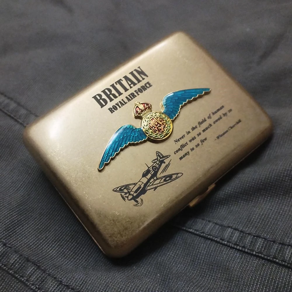 Royal Air Force Pilot Badge Cigarette Case 8 Royal Air Force Pilot Badge Cigarette Case - Image 8