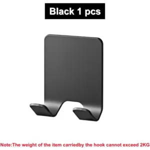 Black Bathroom Razor Holder with Double Hooks 16 Se94890ad3f9046a8bf180cbe08e7b0bbO