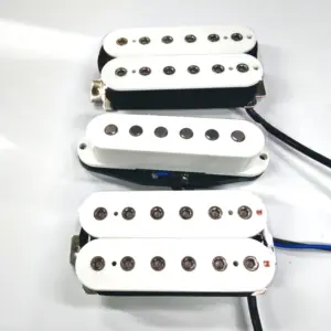 White Guitar Pickup Set with Humbuckers and Single Coil 7 Sea26a14687f9493e8739dd036871b4afe