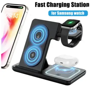 3-in-1 Foldable Wireless Charging Station for Samsung