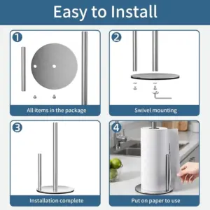 Black Stainless Steel Paper Towel Holder Model PAPER-013 13 Sea3bc47ebc174826aceb46887ab17662g