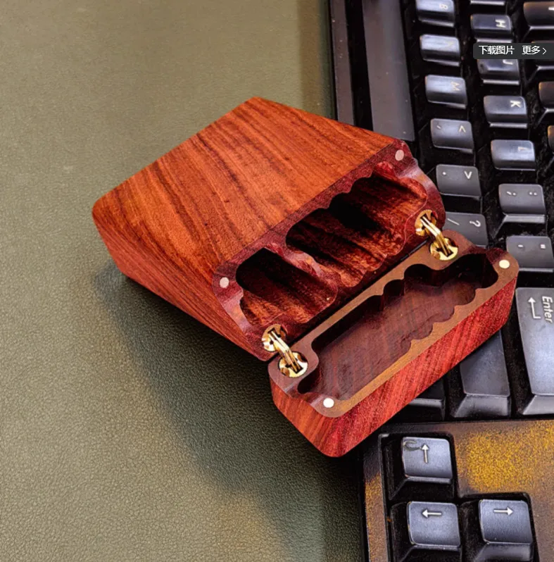 Blood Sandalwood Cigarette Case with Artisanal Finish 7 Blood Sandalwood Cigarette Case with Artisanal Finish - Image 7