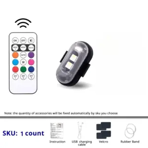 Rechargeable RGB LED Footwell Lights for Vehicles 16 Seae0647442054b93a123f66359457cc8c