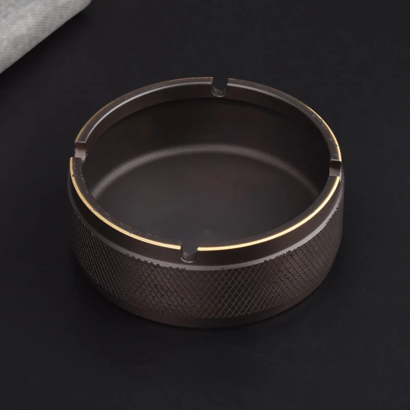 Brass Ashtray with Optional Lid - Modern Design 7 Brass Ashtray with Optional Lid - Modern Design - Image 7