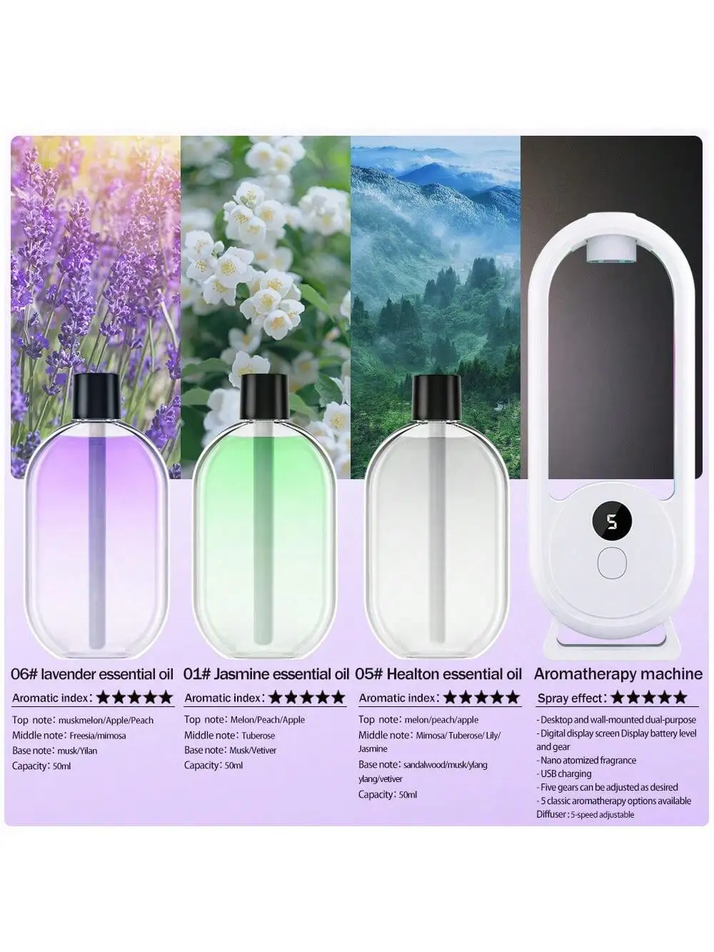 Portable Aromatherapy Diffuser with Vibrant Colors 10 Portable Aromatherapy Diffuser with Vibrant Colors - Image 10